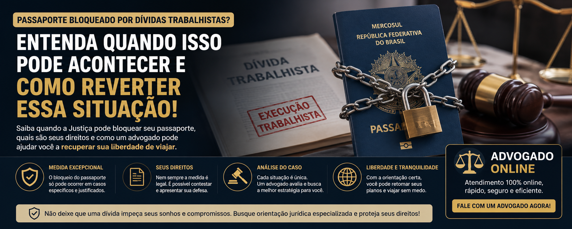 Passaporte bloqueado por dívida trabalhista?