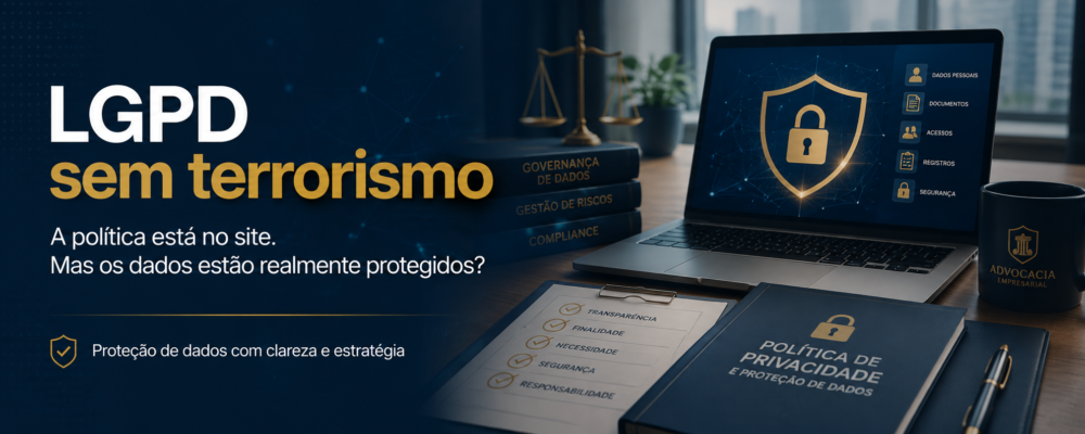 LGPD sem terrorismo: sua política de privacidade está no site