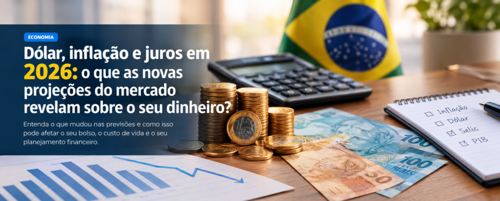 Dólar, Inflação em 2026:previsões do mercado sobre o seu dinheiro?